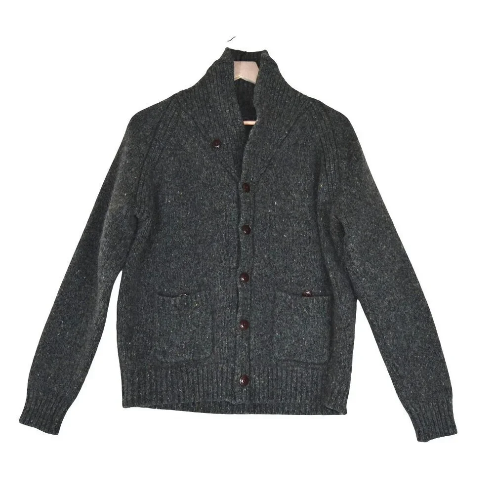 J.Crew Wool Cardigan L Rugged Heritage Style Grandpa Academia Preppy